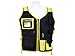 3A Safety SME-S2350 High Visibility Mesh Vest with Velcro, Black with Yellow, Large/X-Large