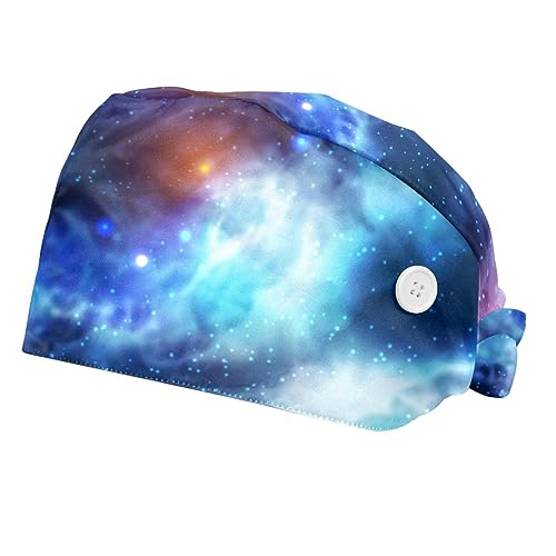 Chapeaux de travail ajustables VERED bleu ciel étoilé lot de 2