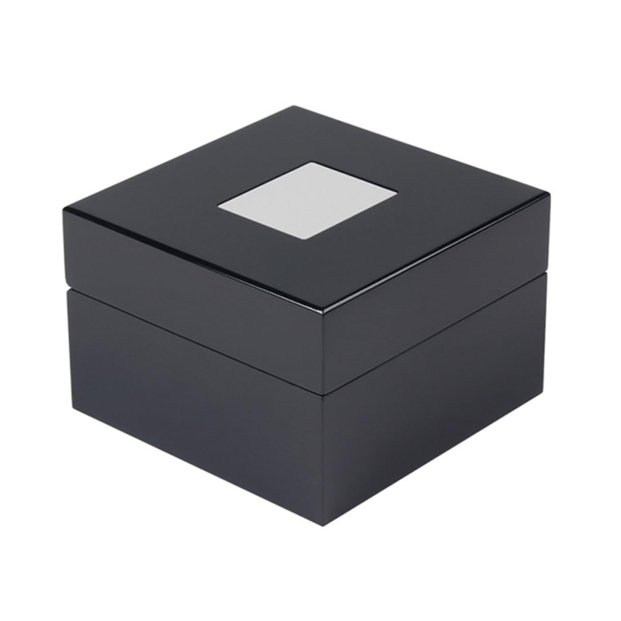 Caja de Madera para Relojes Negra, Vitrina de Escritorio Elegante