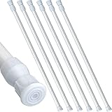 ✿ Uso amplio: estas barras de tensión se pueden utilizar como barra de cortina, barra de ropa, perchero y zapatero. También son ideales para el refrigerador y el armario de las autocaravanas para ayudar a mantener sus artículos en orden.