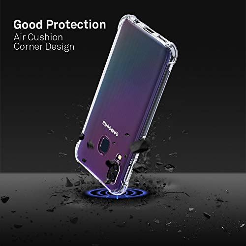 ORNARTO Cover Samsung A40,Custodia Trasparente