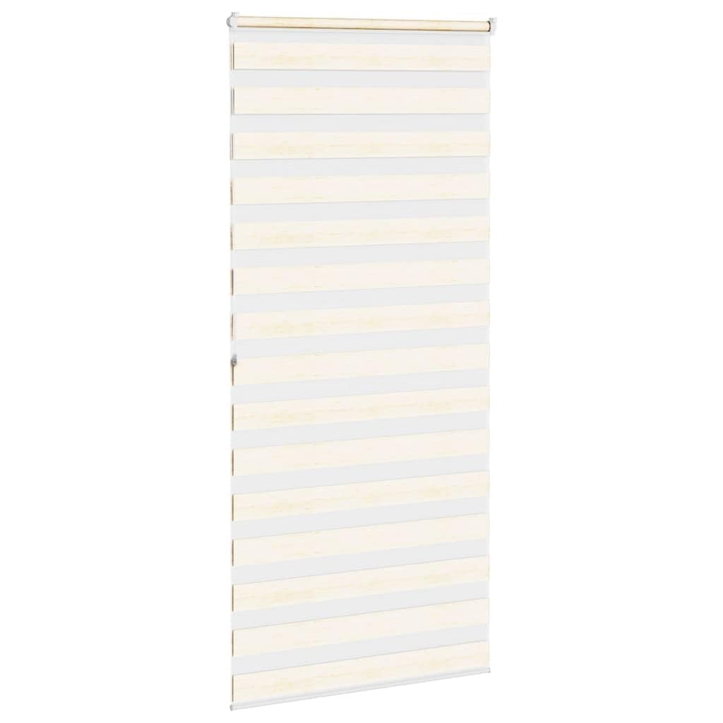 Store Jour Nuit 100x200cm, Store Enrouleur Zèbre Beige Marbré en Polyester, Rideau Tamisant et Occultant pour Salon et Chambre, Montage avec ou sans Perçage, Tissu 95,9 cm