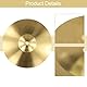 Cymbals Splash Becken 20,3 cm für Schlagzeug, traditionelles Finish, Messing, Jazz-Trommel, Messing-Tücher, traditionelles Messing-Trommel-Set (20,3 cm)