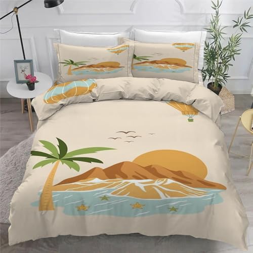 Housse de couette 160x200 fermeture éclair parure microfibre - 6
