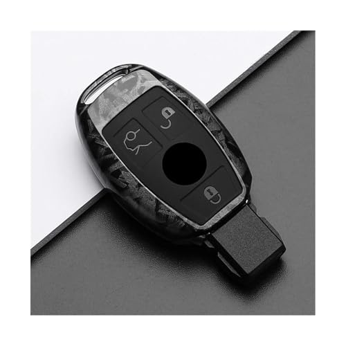 Coque de clé Mercedes carbone forgé luxe pour W204 W205 W212 W176