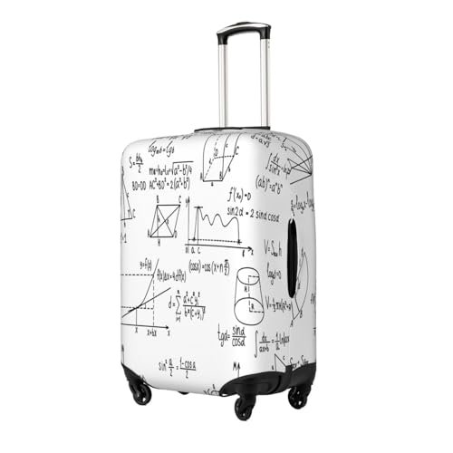 Math Geometry Formulas Science Luggage Cover for Suitcase, Suitcase Cover Protector Fit 25-28 Inch Luggage Travel Accessories, L2