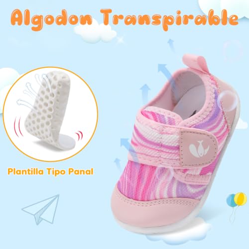 Image of FEETCITY Baby First Walking Shoes Boys Girls Infant Crib Shoes Breathable