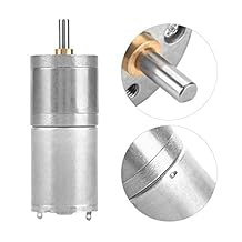 Metal Gear Motor,1Pcs 25mm DC 5-12V 25GA-370 Gear Reduction Motor Large Motor for DIY 2#