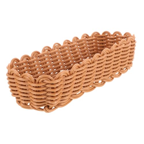 Dishwasher Chopstick Basket Imitation Rattan Woven Cutlery Kitchen Storage Basket Drainage Woven Storage for Kitchen