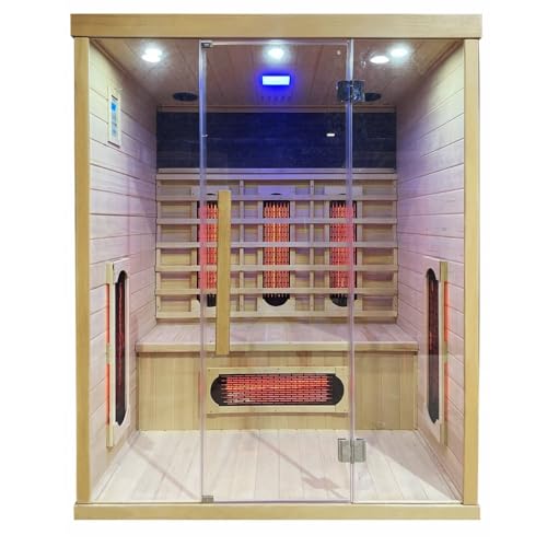 Bagno Italia Sauna Infrarossi da 150x110 cm 4 posti 6 irradianti bluetooth e cromoterapia