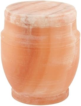 Himalayan Salt Biodegradable Cremation Urn for Ashes, Earth Friendly Urn for Ground or Sea Burial, Eco Urn for Ashes, Adult Sized Cremation Urn 9.5 Inches High