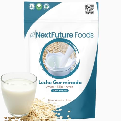La mejor comparación de Azúcar y leche del mes. 47 Leche Vegetal Germinada con Prebióticos en Polvo | Sin Azúcar | 680g≈6.8L