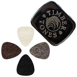 Felt Tones Boîte en étain mixte de 4, médiators de luxe - Les Beatles, Paul McCartney, John Lennon, RIngo Starr, George Harrison