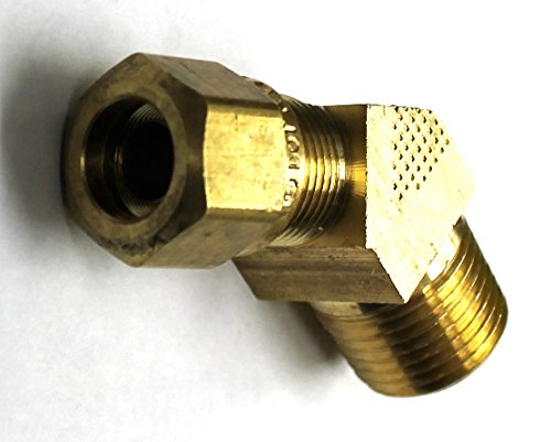 BR 1479-06-06-3/8'' DOT Compression Tube X 3/8'' Male Pipe 45 (.675''-18 Threads)