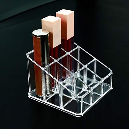Miniatura 7 de Organizador de maquillaje acrílico, vitrina de almacenamiento de cosméticos, soporte para brochas de maquillaje, dispensador de lápiz labial,
