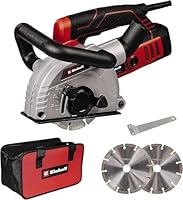 Einhell Mauernutfräse TE-MA 1500 (1.500 Watt, stufenlose Frästiefeneinstellung, flexible Schnittbreiteneinstellung, Softstart, inkl. Tasche + 2 Diamant-Trennscheiben)