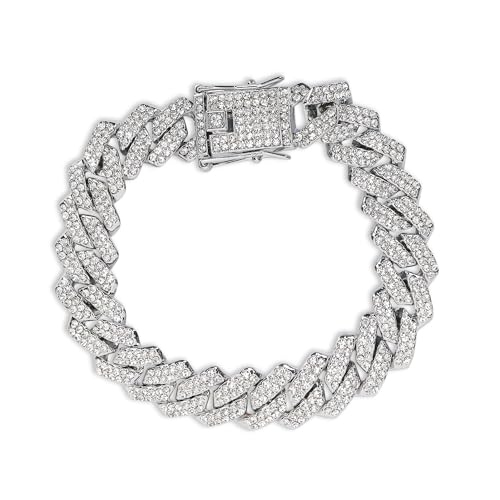 Image of Fashion Frill Bracelet For Men Women American Diamond Studded Bracelets For Women Girls Men Boys Jewellery