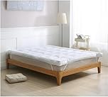 Gel Mattress Topper - 10cm Dual Layer Cooling Gel, Soft as Memory Foam, 135cm x 190cm