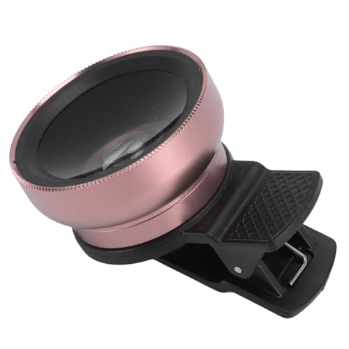 Naroote 12,5X Mobilfunkkamera -Makroobjektiv, 0,45x Multi -Layer Beschichtungsprofi 2 's 1 by Way Tablet Smartphone Weitwinkelkamera Objektiv (Roségold)