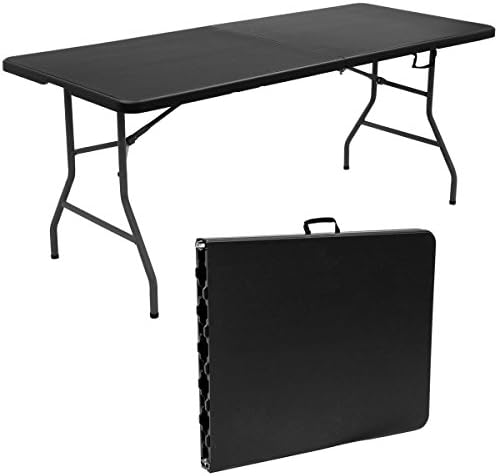 Portable Plastic Picnic Party Dining Camp Tables Indoor Outdoor Folding Table 6 Inch
