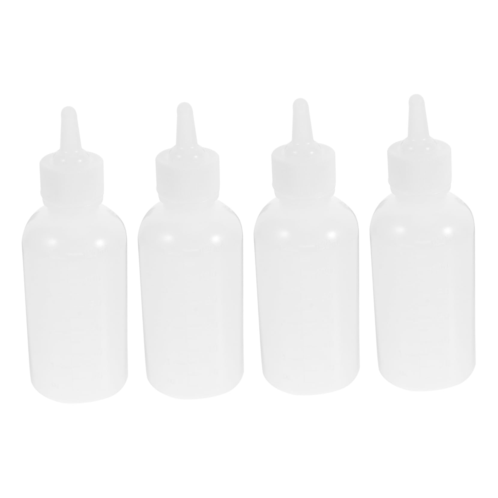 Toddmomy 4Pcs Reusable Nursing Bottles for Pets Lightweight Milk Bottles with Soft Nipples for Kittens Puppies and Animals Portable Feeding