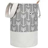 TOGETRUE Yarn Bag, Knitting Crochet Bag, Portable Yarn Storage Bags Organizer for Crocheting Project, Store Skein Ball, Short Knitting Needle (Medium,Grey)