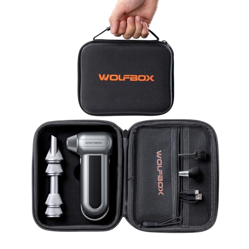 Image of WOLFBOX Hard Carrying Case for MF100 Electric Air Duster [CASE ONLY, Device Not Included], Shockproof Travel Storage Bag for Compressed Air Blower & Accessories, Splash-Proof