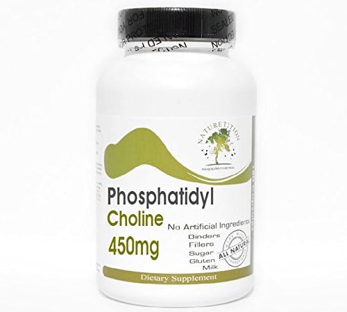 Phosphatidyl Choline 450mg ~ 200 Capsules - No Additives ~ Naturetition Supplements