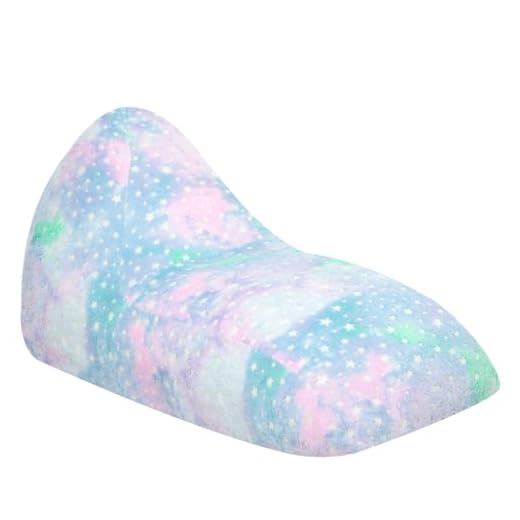 MoMoreCool Bean Bag Chair for Adult Kids, Large Beanbag with Filling Included, Comfy Toddler Lounge Bean Bag Sofa Glow in The Dark, Children Lazy Floor Couch for Playroom Living Room, Colorful Stars