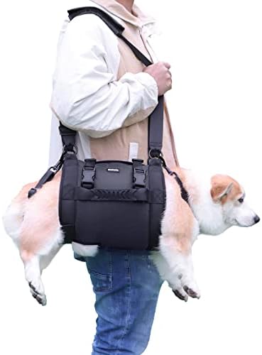 Dog Lifter For Large Elderly Dogs Dog Lift Harness Backpack - Support & Recovery Carrier For Elderly & Injured Dogs Dog Backpack Harness