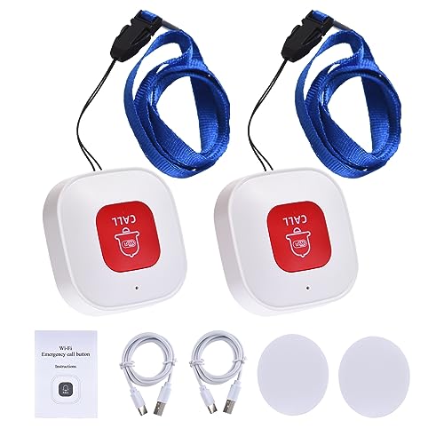 Botón de alerta de enfermera WiFi inalámbrico y localizador de emergencias recargable 2.4G