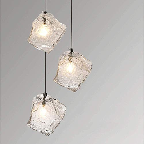Lampe suspendue d'escalier glaçon pour chevet et chambre moderne - 2