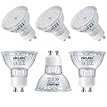 DiCUNO GU10 LED Light Bulbs, 6W 60W Halogen Equivalent, Non-dimmable, Warm White 2700K, 700lm, 120° Beam Angle, 120V, MR16 Bulb Spotlight Track Lighting, 6-Pack