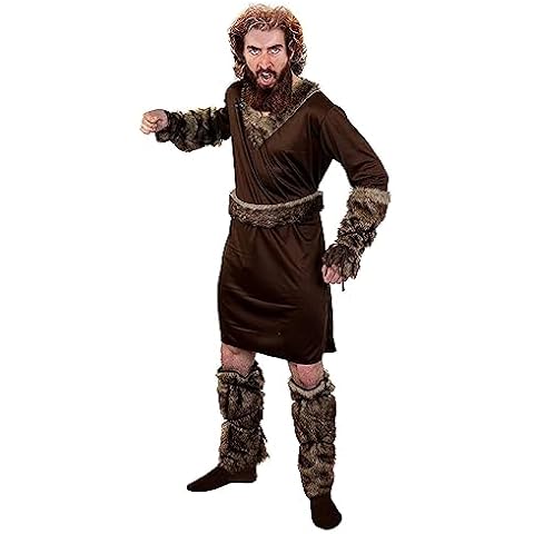 Adults Viking Costume with Faux Fur Details Cover