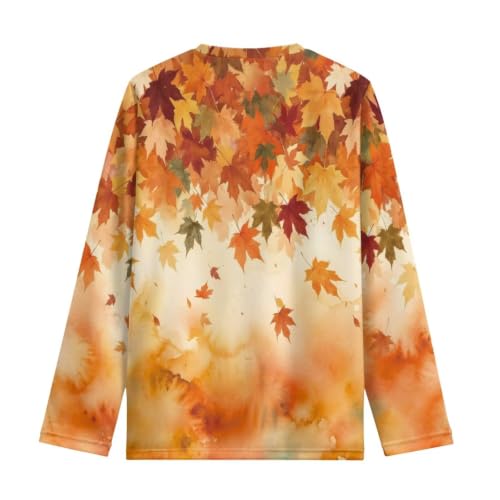 Image of Girls Long Sleeve Shirts Casual Crewneck Soft T-shirts for Girls 3-16 Years Old