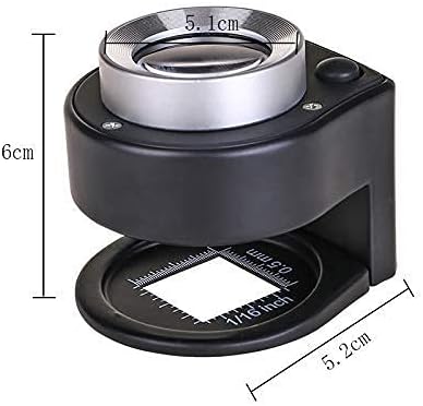 Vision aids Metal Magnifier Portable with Light Stamp Coin Jewelry Identification Textile Cloth Counterfeit Stationery Office Supplies image 3