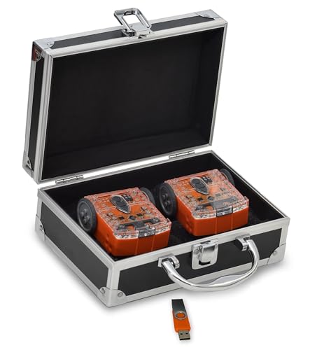 Contempo Views Edison Robot V2 Programmable Educational Bot STEM Coding Kit. Package Includes EdCreate, IR Remote, Carrying Case, USB with Software, Resources & Lesson Plans.