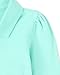 The Children's Place Girls' Uniform Long Sleeve Ruffle Pique Polo, Seafrost Single, XX-Large