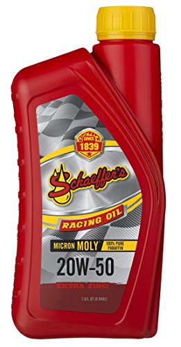 Schaeffer Manufacturing Co. 0191-012S Micron Moly Racing Engine Oil 20W-50, 1-Quart Bottle