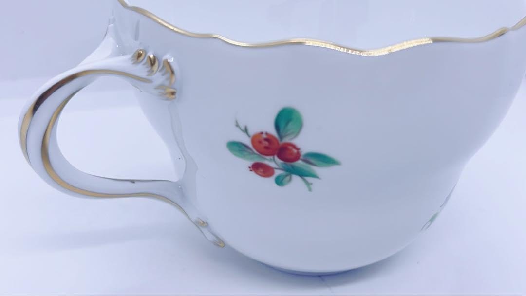 MEISSEN - マイセン 「卓上の果物」H・ブレチュナイダー 陶板画 14.5