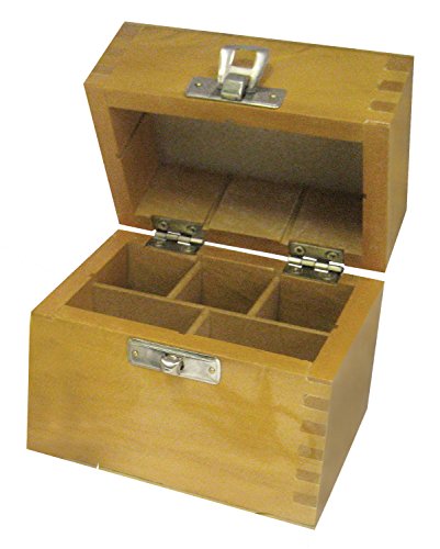 Wood Box Storing Safely Gold Test Kit Holds 3 Testing Acid Bottles 2 Stones Kits BY Best Jewelry Supply