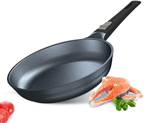 Diricho 10" Nonstick Frying Pan, 8/10/11 inch Non Stick Egg Pans Omelet Skillet with Removable Handle, Oven and Dishwasher Safe, Induction Compatible, Healthy Cooking Cookware, PFOA Free