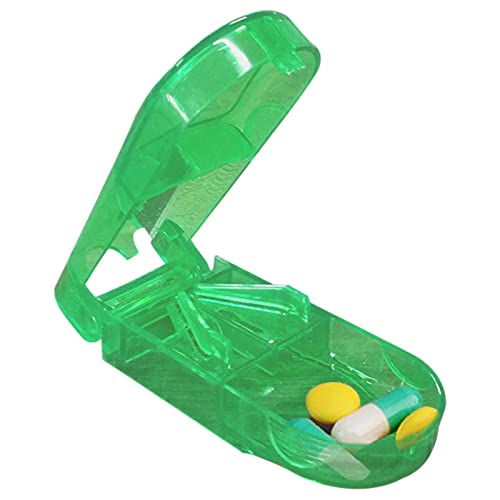 Cortador de píldoras, cortador de píldoras, divisor de píldoras, dispensador transparente de...