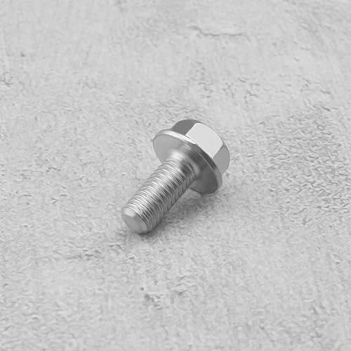 Image of 5PCS Left Hand Thread Bolt M8x18mm Full Threaded Hex Flange Bolts Carbon Steel for Drill Chuck Hand Drill Cutting Machine Silver