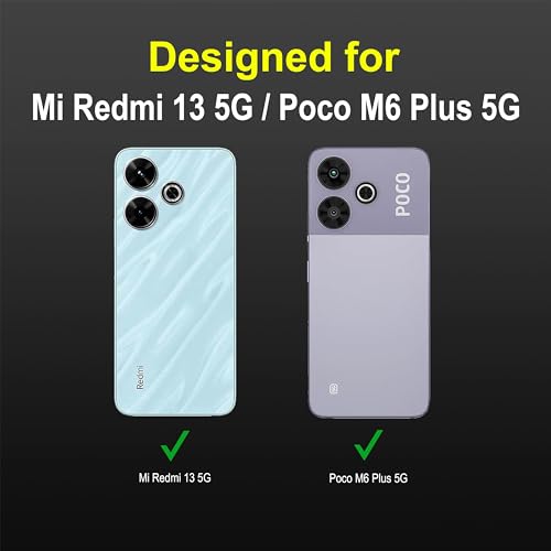 Image of Zapcase Back Case Cover for Mi Redmi 13 5G | Compatible for Mi Redmi 13 5G Back Cover | Liquid Silicon Magic Case with Camera Protection | Black