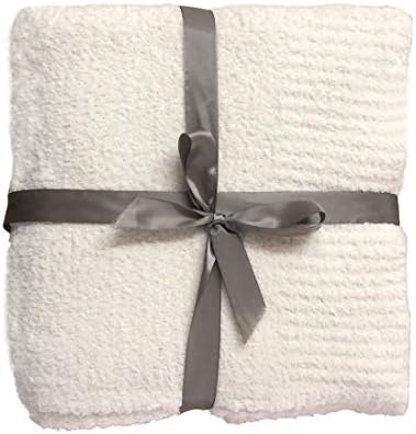 Knit Throw Blanket Super Soft Warm Blanket for Couch Lightweight Fluffy Blanket for Bed Sofa 50x60 Inches Navy Blue