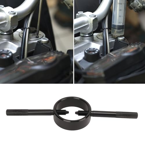 Image of Motorcycle Fork Service Tool Kit, Fork Spring Compressor Tool and Front Fork Oil Level Tool Kit, Universal Fork Maintenance Tool Set for Motorcycles, Street Bikes