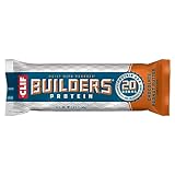 CLIF BUILDERS Protein Bar - Chocolate Peanut Butter Flavor - 20g Plant Based Protein - Gluten Free - Non-GMO - Low Glycemic - No Artificial Sweeteners - 2.4 oz.