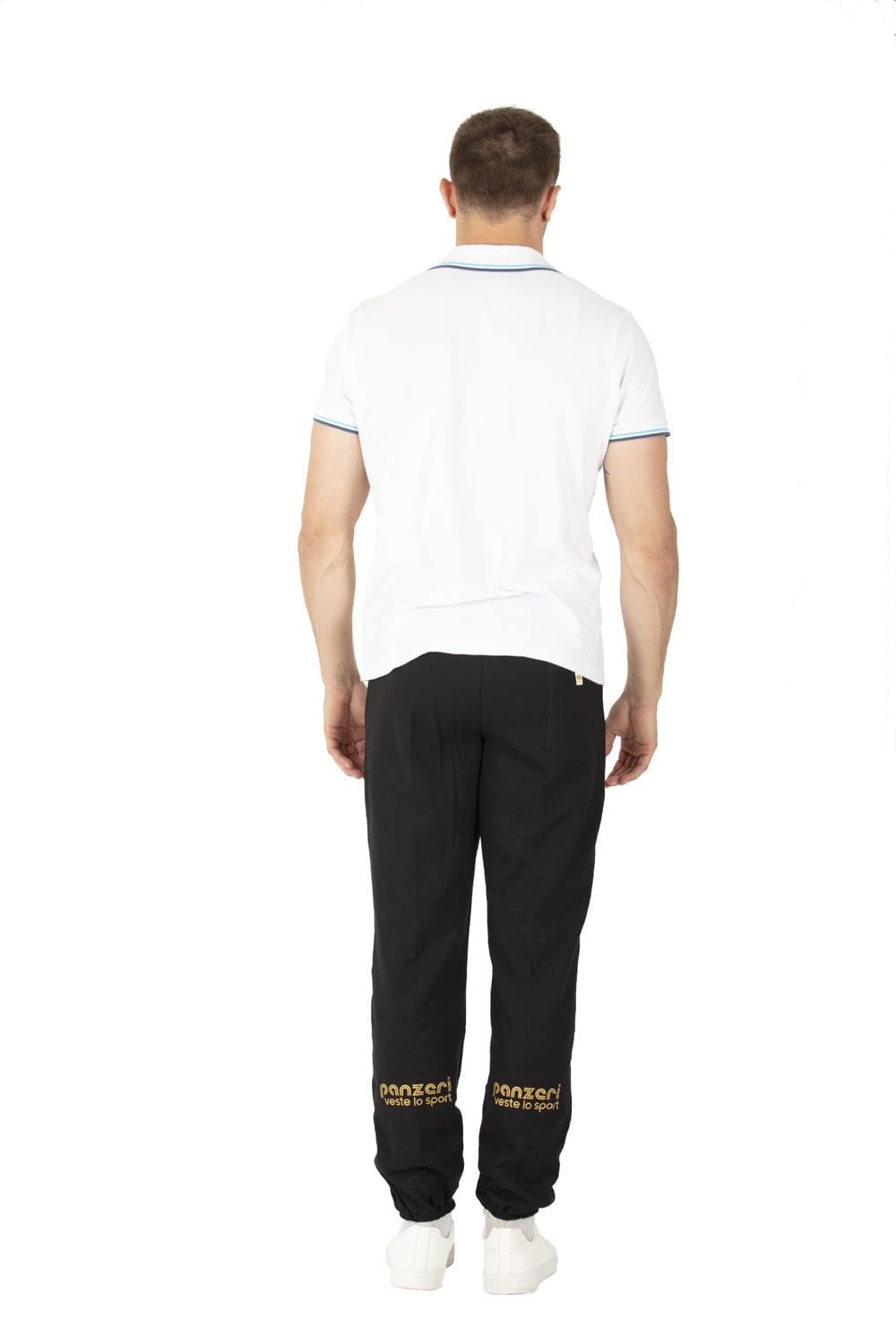 panzeri Pantalon Jogging Uni H - Noir/Or