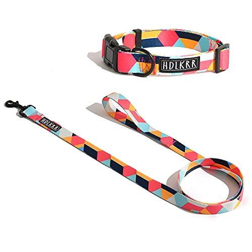 Girl dog collars and leash set ,adjustable puppy collar…